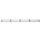 Vidaxl deurluifel 400x100 cm polycarbonaat zwart