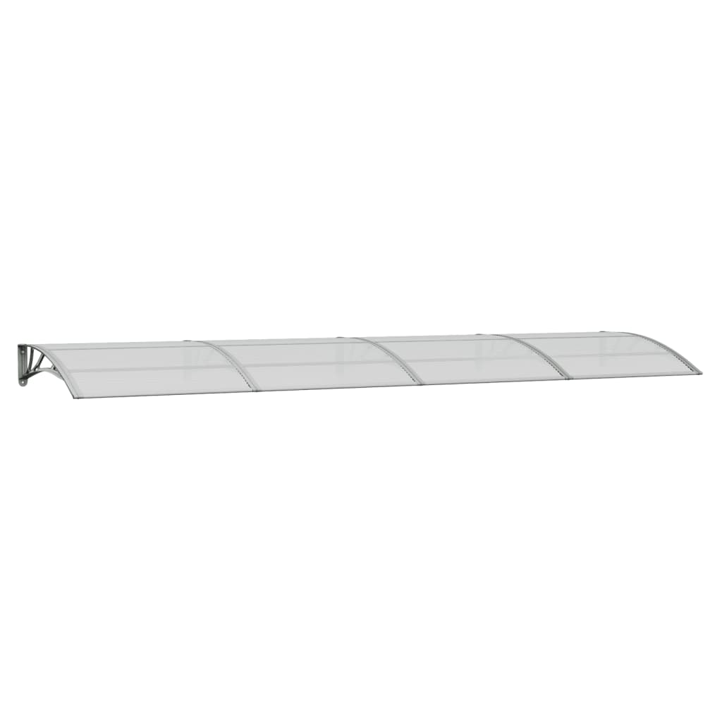 Vidaxl deurluifel grijs 400x100 cm polycarbonaat