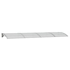 Vidaxl deurluifel grijs 400x100 cm polycarbonaat