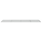 Vidaxl deurluifel grijs 400x100 cm polycarbonaat