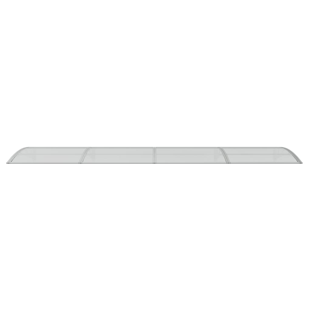 Vidaxl deurluifel grijs 400x100 cm polycarbonaat