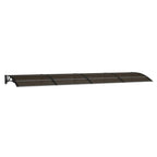 Vidaxl deurluifel zwart 400x100 cm polycarbonaat