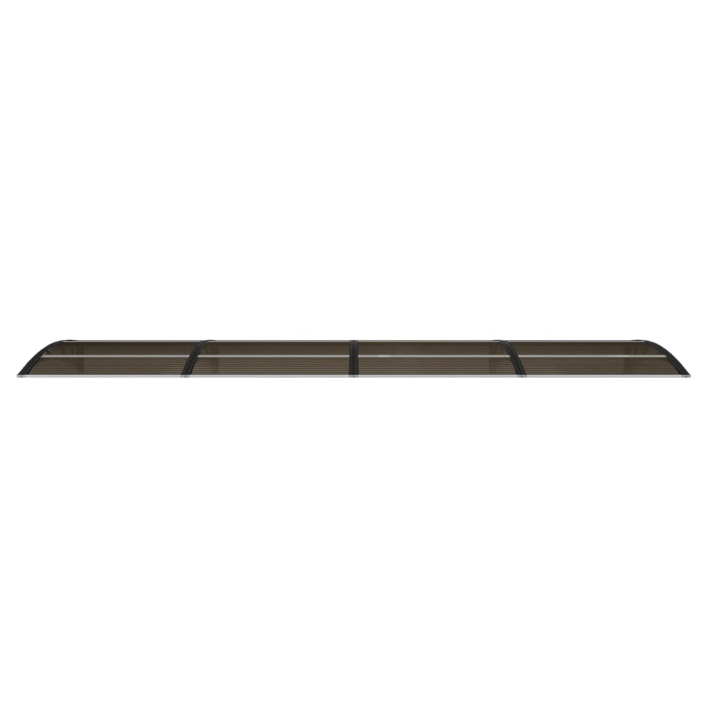 Vidaxl deurluifel zwart 400x100 cm polycarbonaat