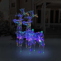VidaXL Kerstversiering rendier 2 st 60x16x100 cm acryl