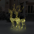 VidaXL Kerstversieringen rendier 2 st 120 cm acryl warmwit