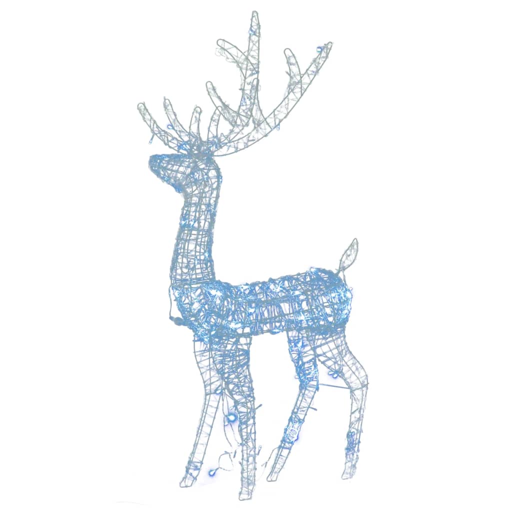 VidaXL Kerstversieringen rendier 3 st 120 cm acryl koudwit