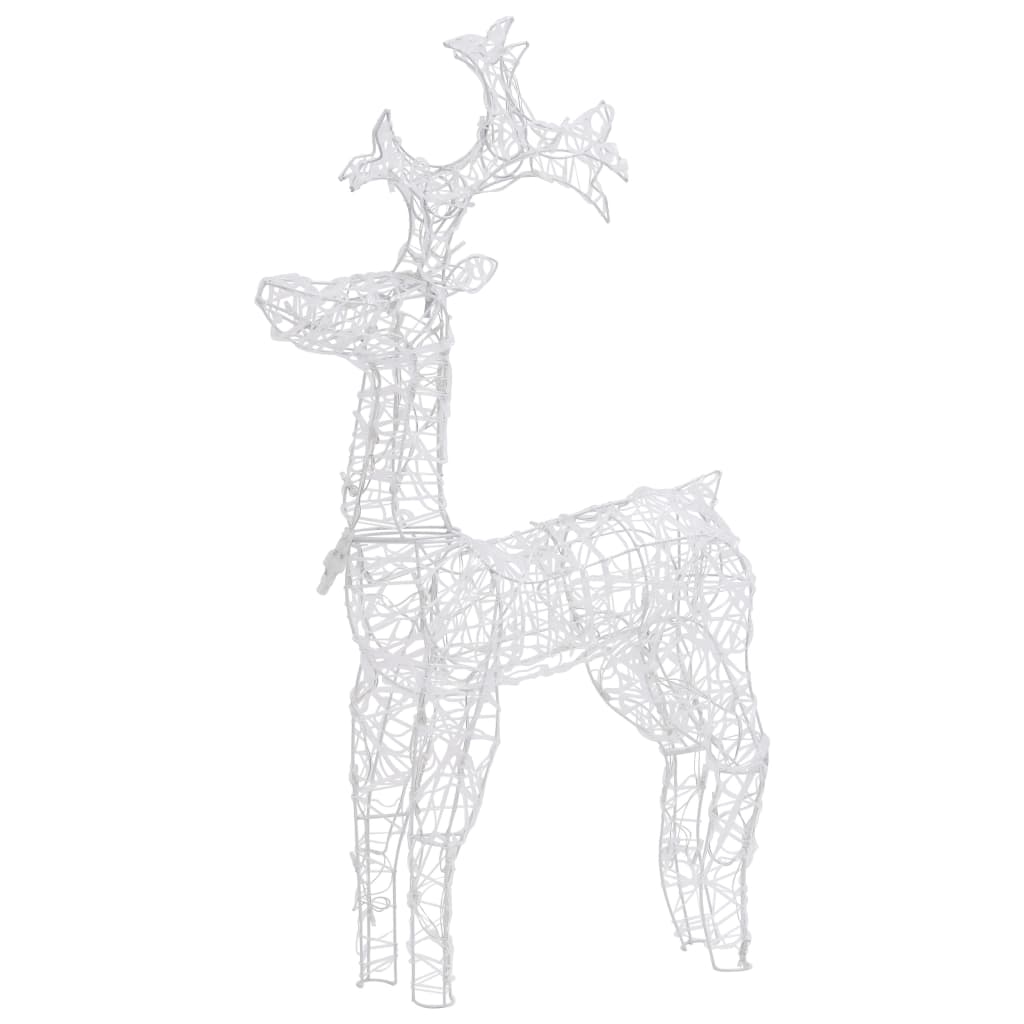 Vidaxl kerstversiering rendier 2 st 60x16x100 cm acryl