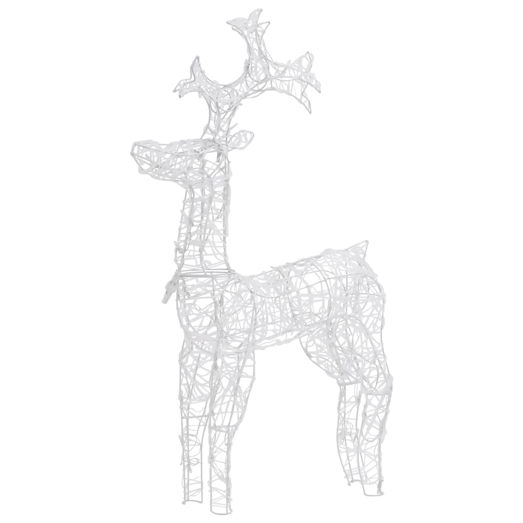 Vidaxl kerstversiering rendier 3 st 60x16x100 cm acryl