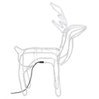 VidaXL Kerstfiguur rendier 2 st 76x42x87 cm warmwit