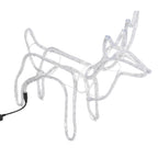 VidaXL Kerstfiguur rendier 2 st 60x30x60 cm warmwit