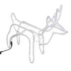 VidaXL Kerstfiguur rendier 3 st 60x30x60 cm warmwit