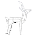 VidaXL Kerstfiguur rendier 2 st 76x42x87 cm koudwit