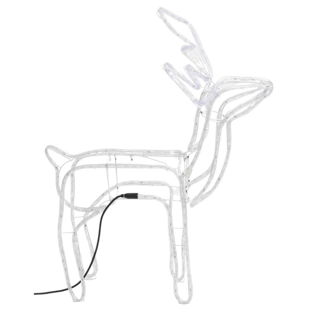 VidaXL Kerstfiguur rendier 3 st 76x42x87 cm koudwit