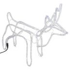 VidaXL Kerstfiguur rendier 2 st 60x30x60 cm koudwit