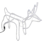 VidaXL Kerstfiguur rendier 3 st 60x30x60 cm koudwit