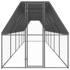 VidaXL Buitenhok voor kippen 2x12x2 m gegalvaniseerd staal