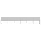 VidaXL Buitenhok voor kippen 2x12x2 m gegalvaniseerd staal