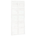 VidaXL Schuifdeur 90x1,8x214 cm massief grenenhout wit