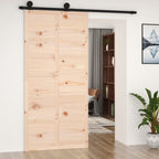 Vidaxl schuifdeur 100x1,8x214 cm massief grenenhout