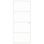 Vidaxl binnendeur 83x201,5 cm gehard glas en aluminium smal wit
