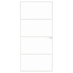VidaXL Binnendeur 93x201,5 cm gehard glas en aluminium smal wit