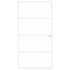 VidaXL Binnendeur 102x201,5 cm gehard glas en aluminium smal wit