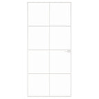 Vidaxl binnendeur 93x201,5 cm gehard glas en aluminium smal wit