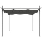 Vidaxl pergola met uitschuifbaar dak 295x292x230 antracietkleurig