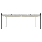 VidaXL Pergola met uitschuifbaar dak 589x292x230 crèmekleurig