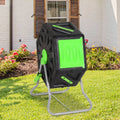 Vidaxl composteertrommel 70 l 60x43x74 cm polypropeen
