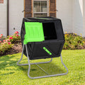 Vidaxl composteertrommel 105 l 60x58x74 cm polypropeen