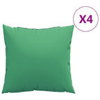 Vidaxl bankkussens 4 st 40x40 cm stof groen