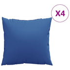 Vidaxl bankkussens 4 st 50x50 cm stof koningsblauw