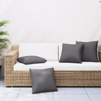 Vidaxl bankkussens 4 st 60x60 cm stof antracietkleurig