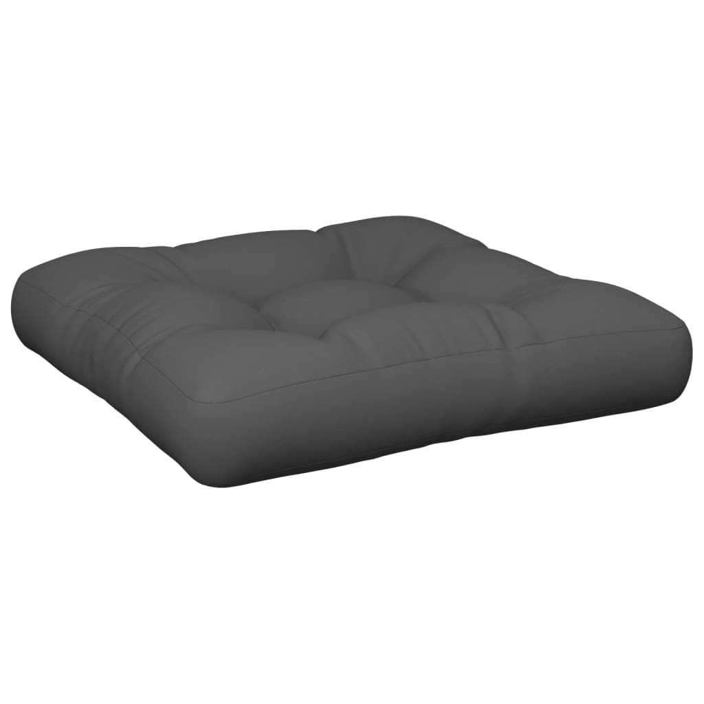Vidaxl palletkussen 60x60x12 cm stof antracietkleurig