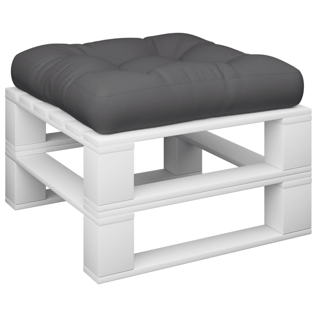 Vidaxl palletkussen 60x60x12 cm stof antracietkleurig
