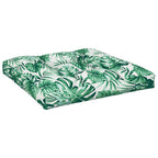 Vidaxl palletkussen bladpatroon 70x70x12 cm