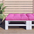 Vidaxl palletkussen 70x70x12 cm stof roze