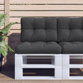 Vidaxl palletkussen 60x40x12 cm stof zwart