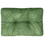VidaXL Palletkussen 60x40x12 cm stof bladpatroon