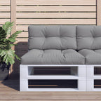 Vidaxl palletkussen 70x40x12 cm stof grijs
