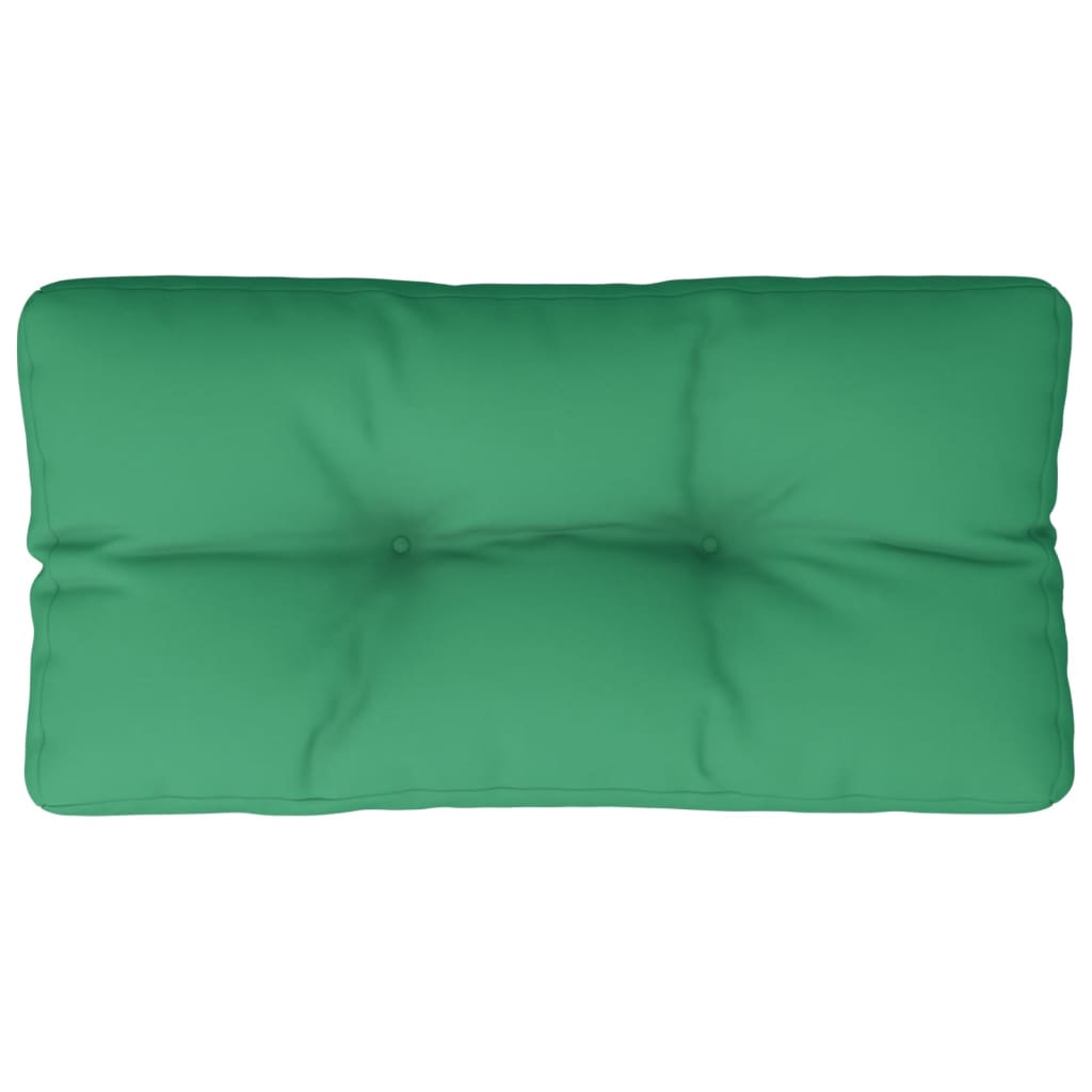 VidaXL Palletkussen 70x40x12 cm stof groen