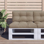 Vidaxl palletkussen 70x40x12 cm stof taupe