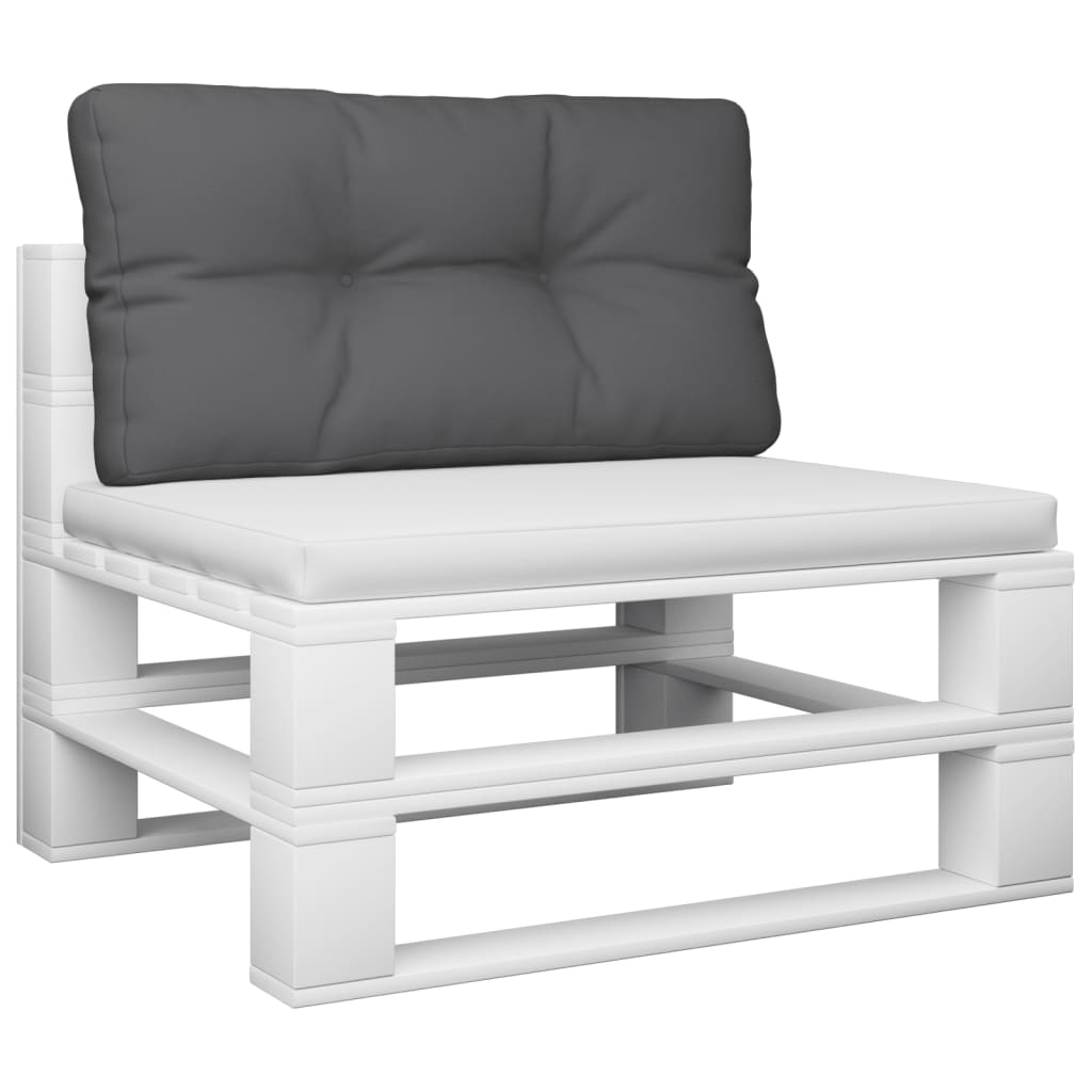 Vidaxl palletkussen 80x40x12 cm stof antracietkleurig