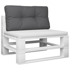 Vidaxl palletkussen 80x40x12 cm stof antracietkleurig