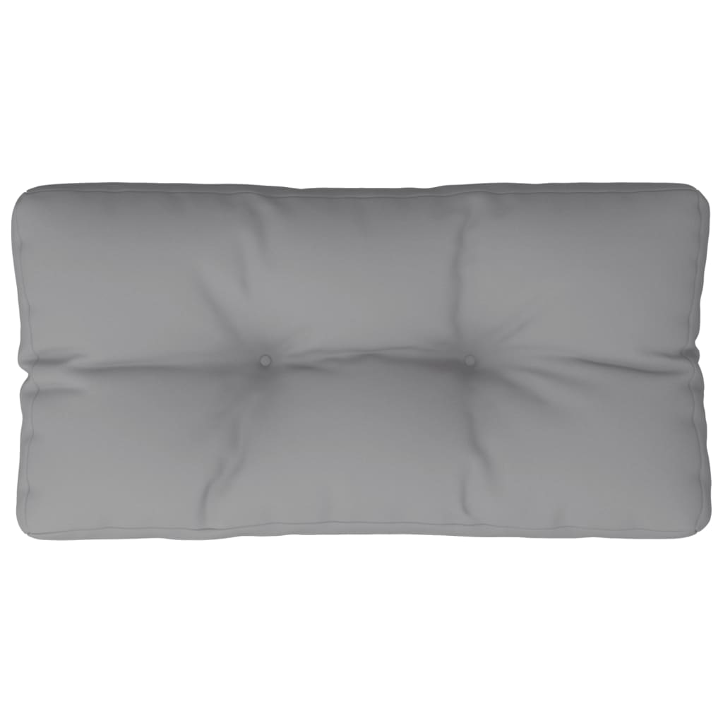 Vidaxl palletkussen 80x40x12 cm stof grijs