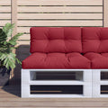 Vidaxl bankkussen 80x40x12 cm stof wijnrood