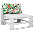 Vidaxl palletkussen 80x40x12 cm stof meerkleurig