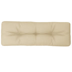 Vidaxl palletkussen 120x40x12 cm stof beige
