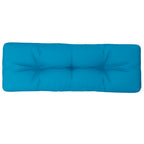 Vidaxl palletkussen 120x40x12 cm stof lichtblauw